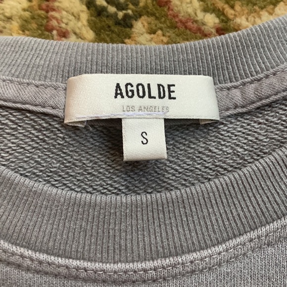 Agolde Gray Thora Sweatshirt Size Small - Picture 3 of 5